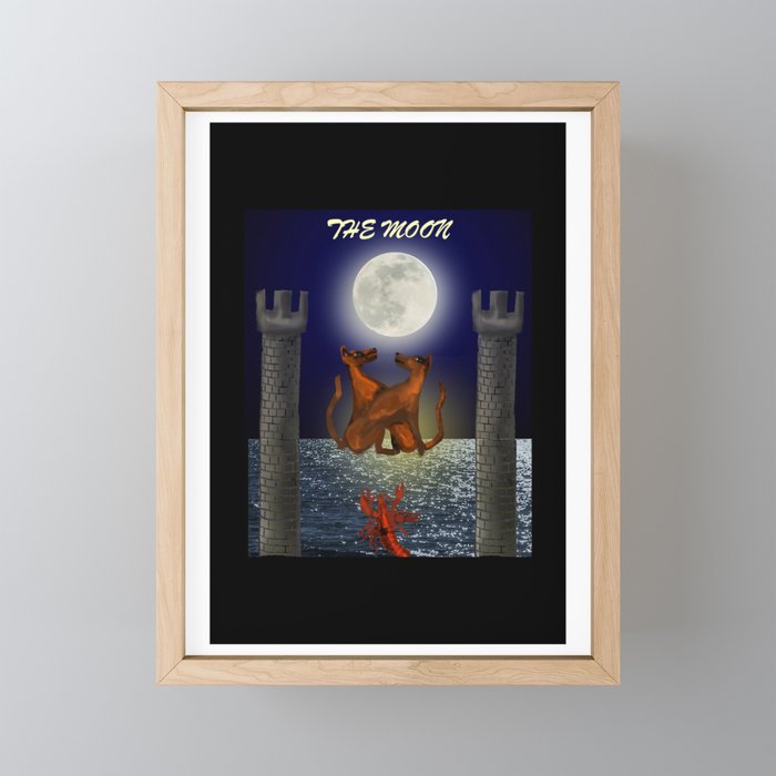 The Moon Framed Mini Art Print