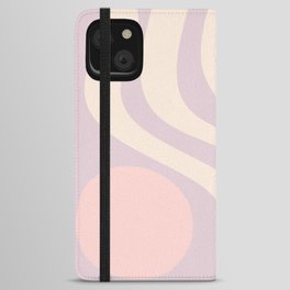 Soft Lavender Waves iPhone Wallet Case