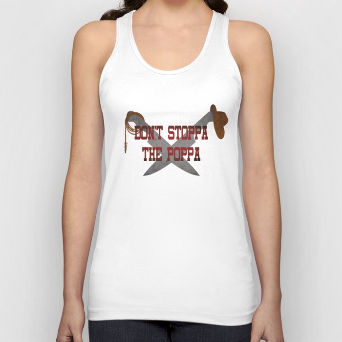Don't Stoppa the Poppa no Stop the Pops Papa Grilling Graphic Tank Top