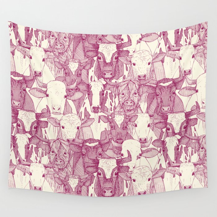 just ox cherry pearl Wall Tapestry