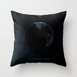 Let your light shine Throw Pillow