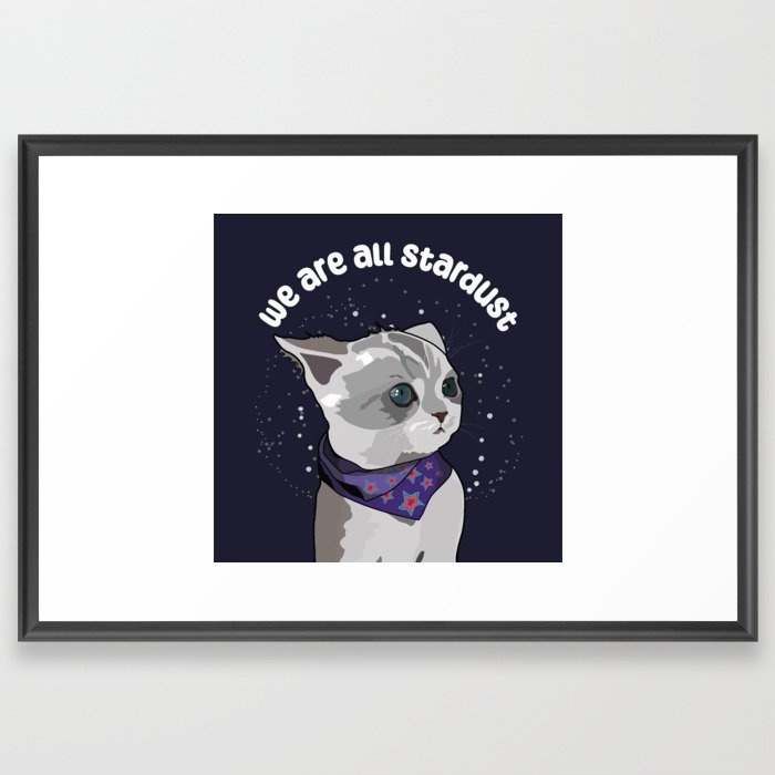 Stardust Kitten Framed Art Print