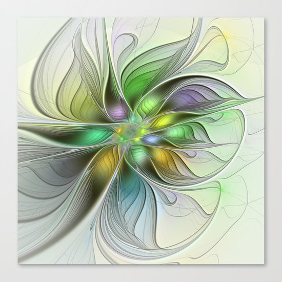 Colors Make My Day, Abstract Fractal Art Canvas Print