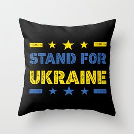 I Stand For Ukraine Throw Pillow