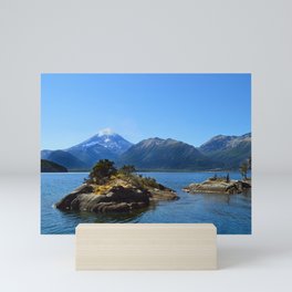 Lanin volcano. Patagonia Mini Art Print