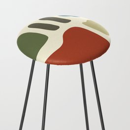 Abstract shapes colorblock collection 1 Counter Stool