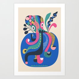 Miss Octopus Art Print
