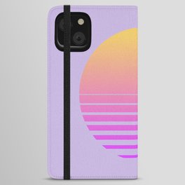 synthwave sunset iPhone Wallet Case