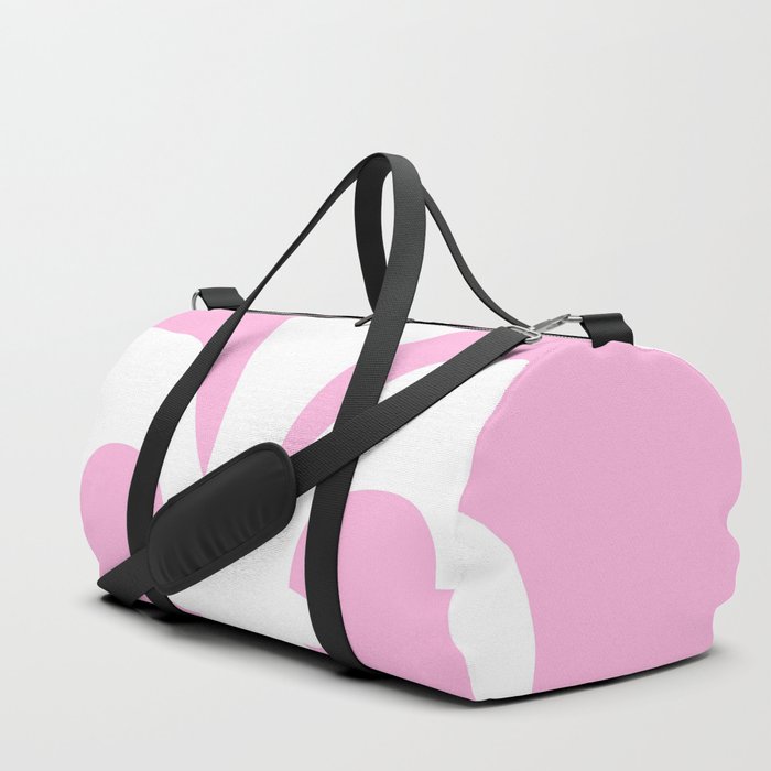 Fleur de Lis (White & Pink) Duffle Bag