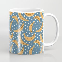 Bananas in Blue Coffee Mug