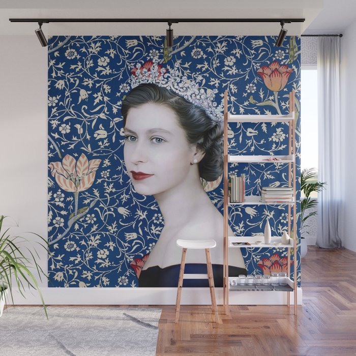 Queen Elizabeth II with Medway Tapestry Wall Mural