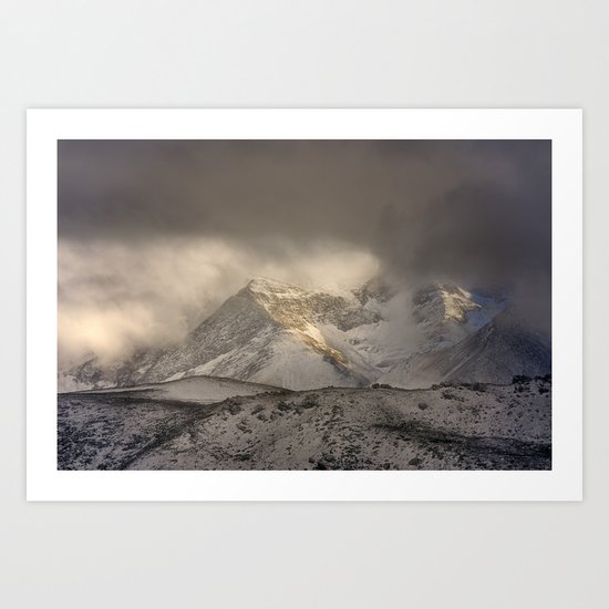 the mountain speaks to me Art Print