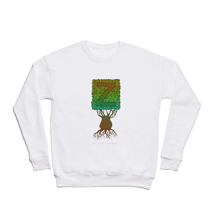 Leafy Z: The Leafy Alphabet Crewneck Sweatshirt