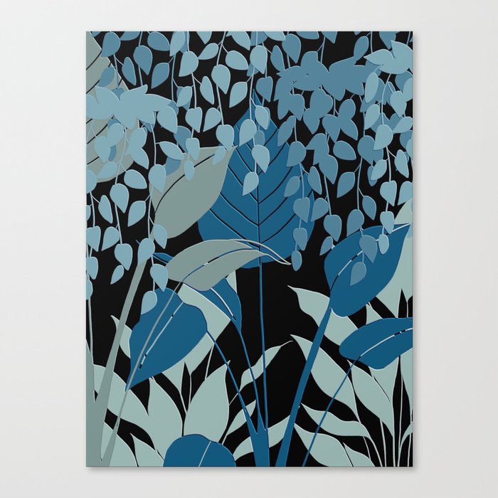 Blue Botanical II Canvas Print
