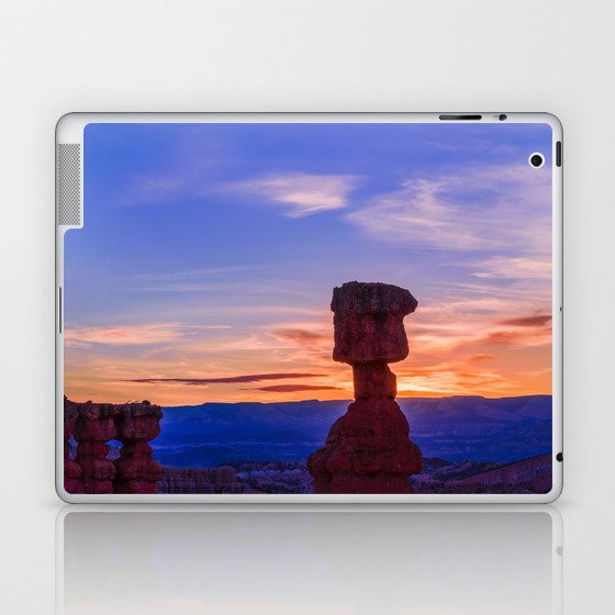 Sunrise Silhouettes - 1021 Thor's Hammer, Bryce Canyon National Park Laptop & iPad Skin