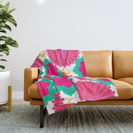 Mystical flower Throw Blanket