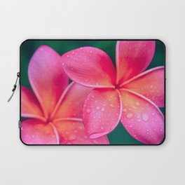 Aloha Hawaii Kalama O Nei Pink Tropical Plumeria Laptop Sleeve