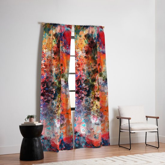 Galaxy Of Emotions Abstract Art Blackout Curtain By