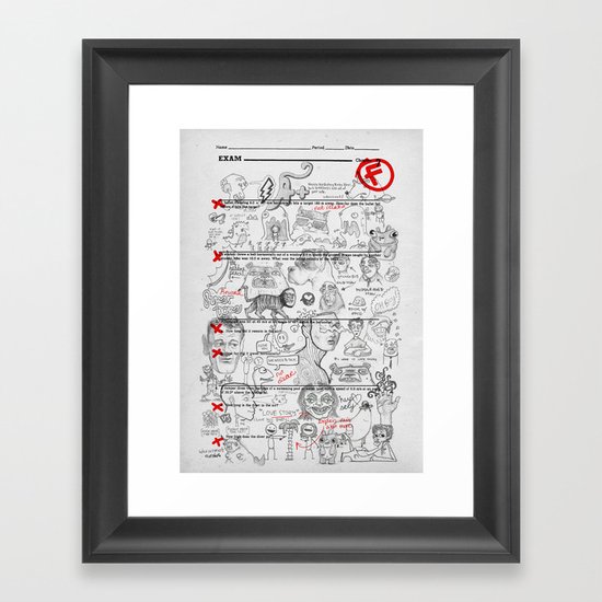 Forgot To Study Framed Art Print