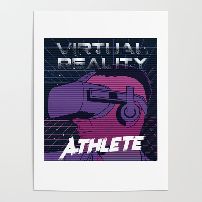 Virtual reality athlete augmented reality design Poster