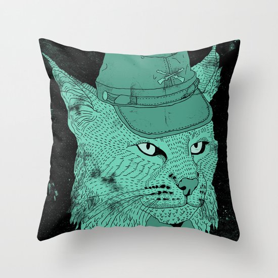 Bobcatfederate Throw Pillow