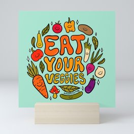 Eat Your Veggies Mini Art Print
