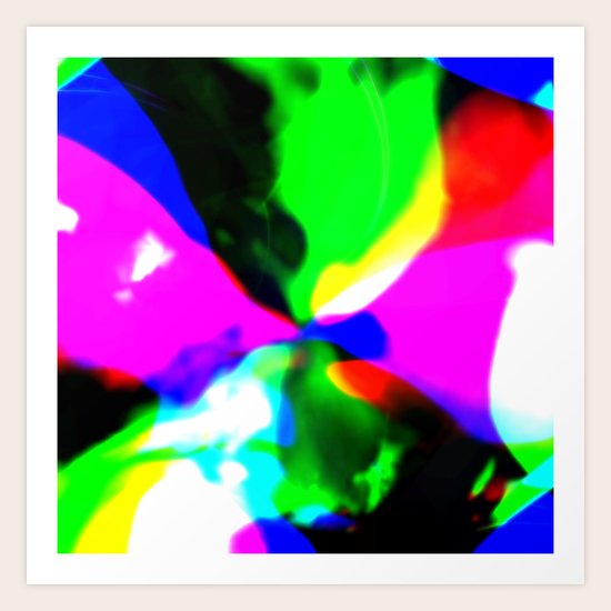 Melting Color Art Print