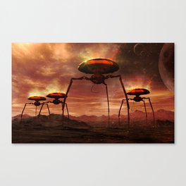 Alien Tripods Canvas Print
