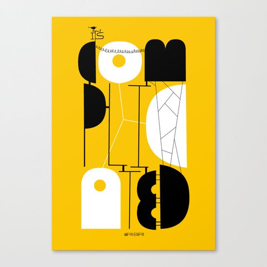 It's complicated Canvas Print