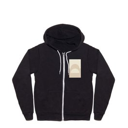 Geometric lines in Shades of Coffee and Latte 4 (Sunrise and Sunset) Zip Hoodie