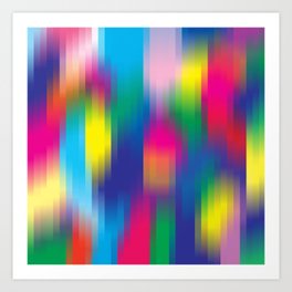 color pixel Art Print