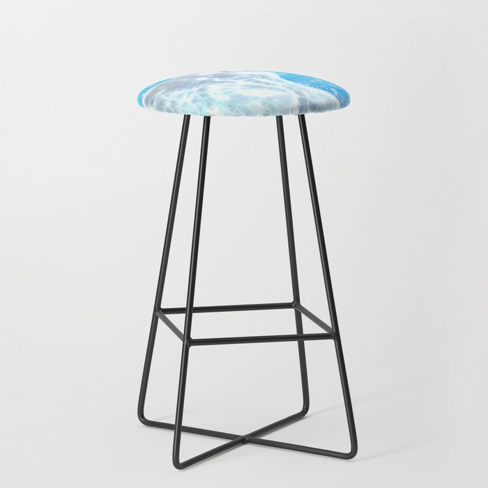 Abstract white cat Bar Stool