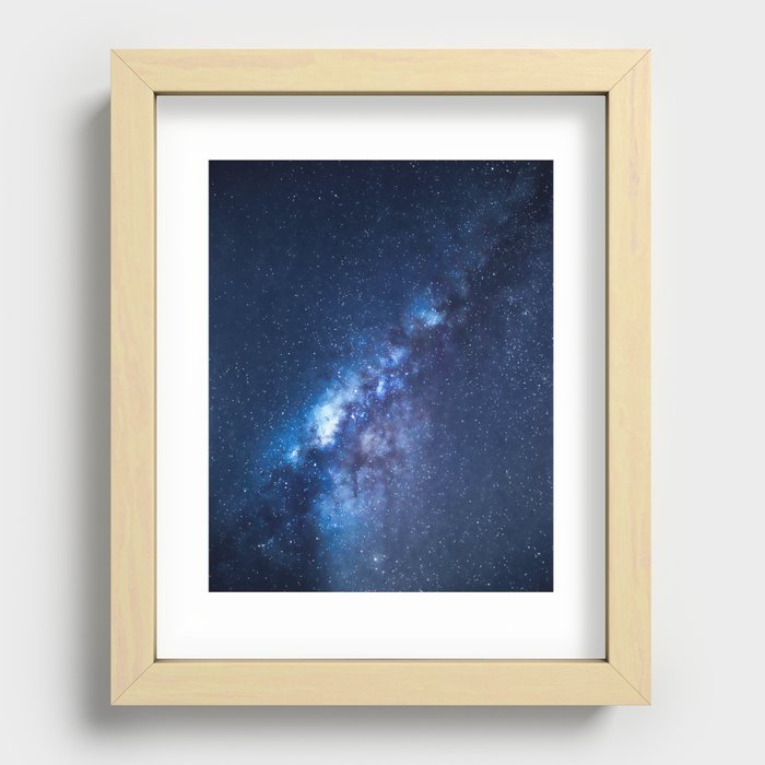 Sapphire Milky Way Recessed Framed Print