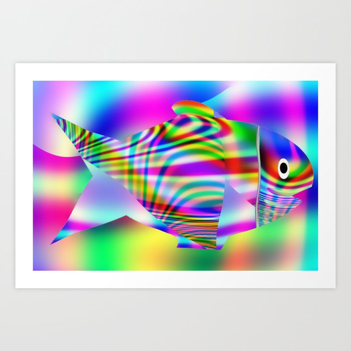 Just a thick fish ... Art Print