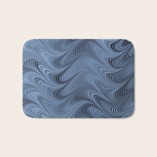 Blue Swirl Bath Mat