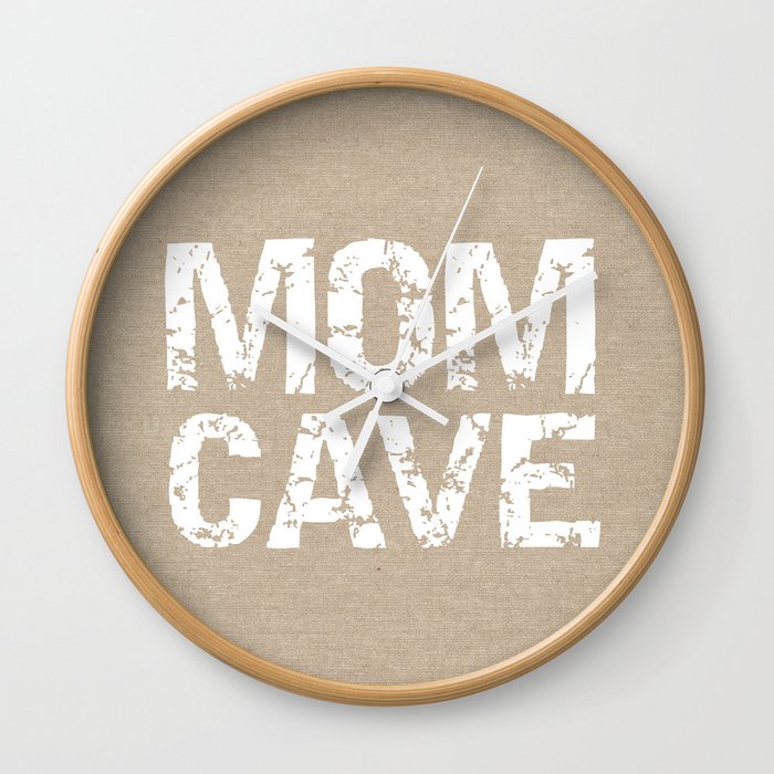 Mom Cave Wall Clock