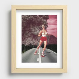 Run!Skate! Recessed Framed Print