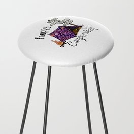 Happy Camperween witch camper halloween Counter Stool