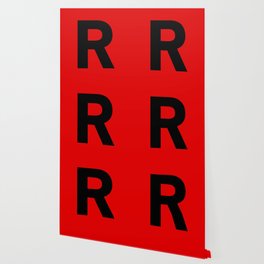 Letter R (Black & Red) Wallpaper