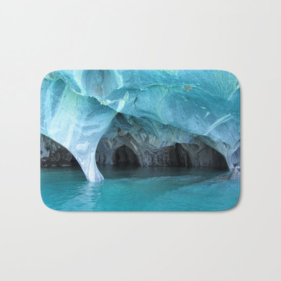 Marble blue 3 Bath Mat