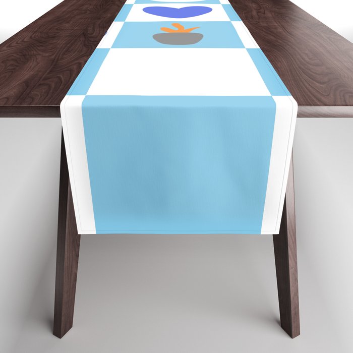 Color object checkerboard collection 5 Table Runner