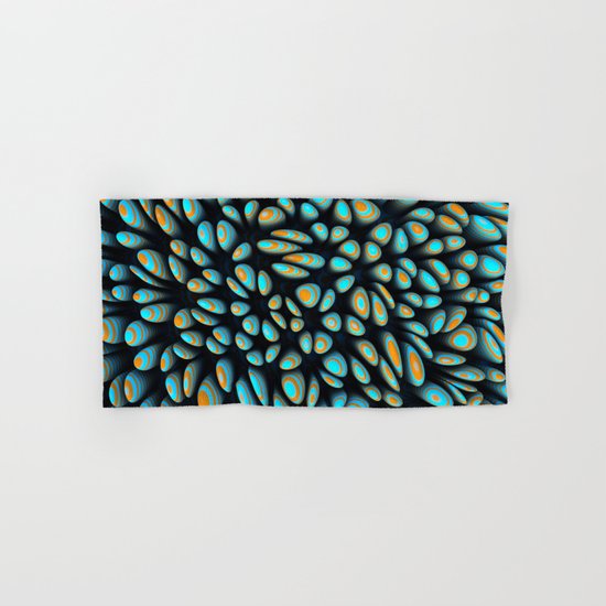 Blue Bloobly Hand & Bath Towel