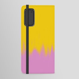 Paint Smear Yellow Pink Android Wallet Case