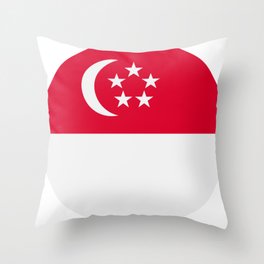 Singapore Flag Throw Pillow