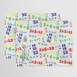 Bright and Happy Math Placemat