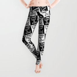 I think therefore I am - inverse redux Leggings