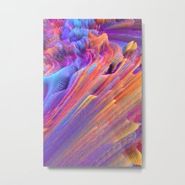 Color Rush 1a Metal Print | Abstractart, Painting, Home, Colorful, Interior, Digitalart, Dynamic, 3Dart, Digital, Bright 