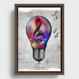 Luminous Lamp Framed Canvas