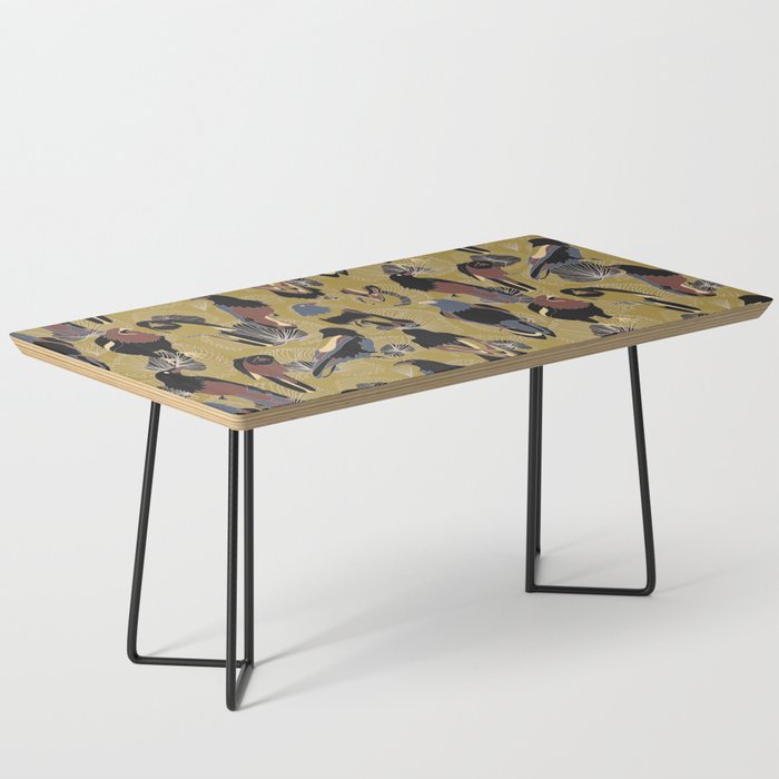 Birds of Prey in Gold Coffee Table