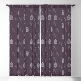 Pinecones (Autumn Purple) Blackout Curtain